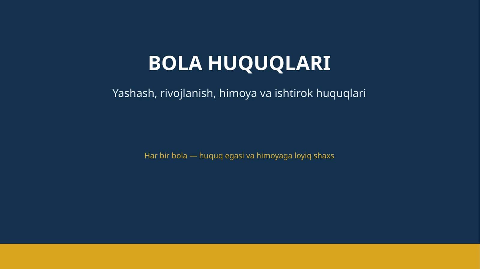 BOLA HUQUQLARI