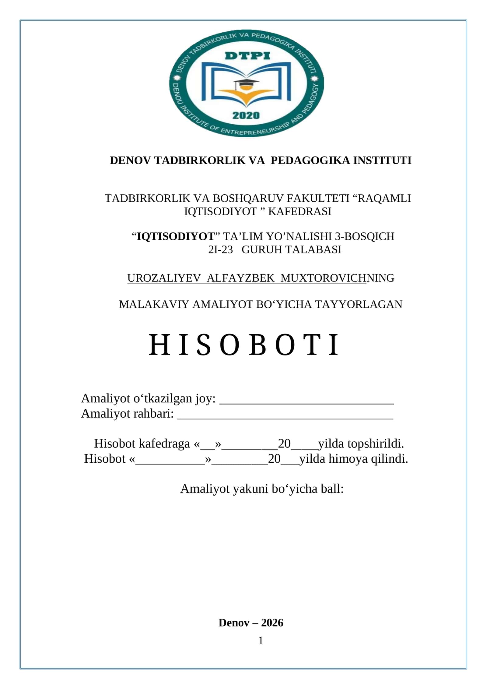 SHO'RCHI TUMAN FERMERLAR KENGASHI BUXGALTERIYA BO'LIMI