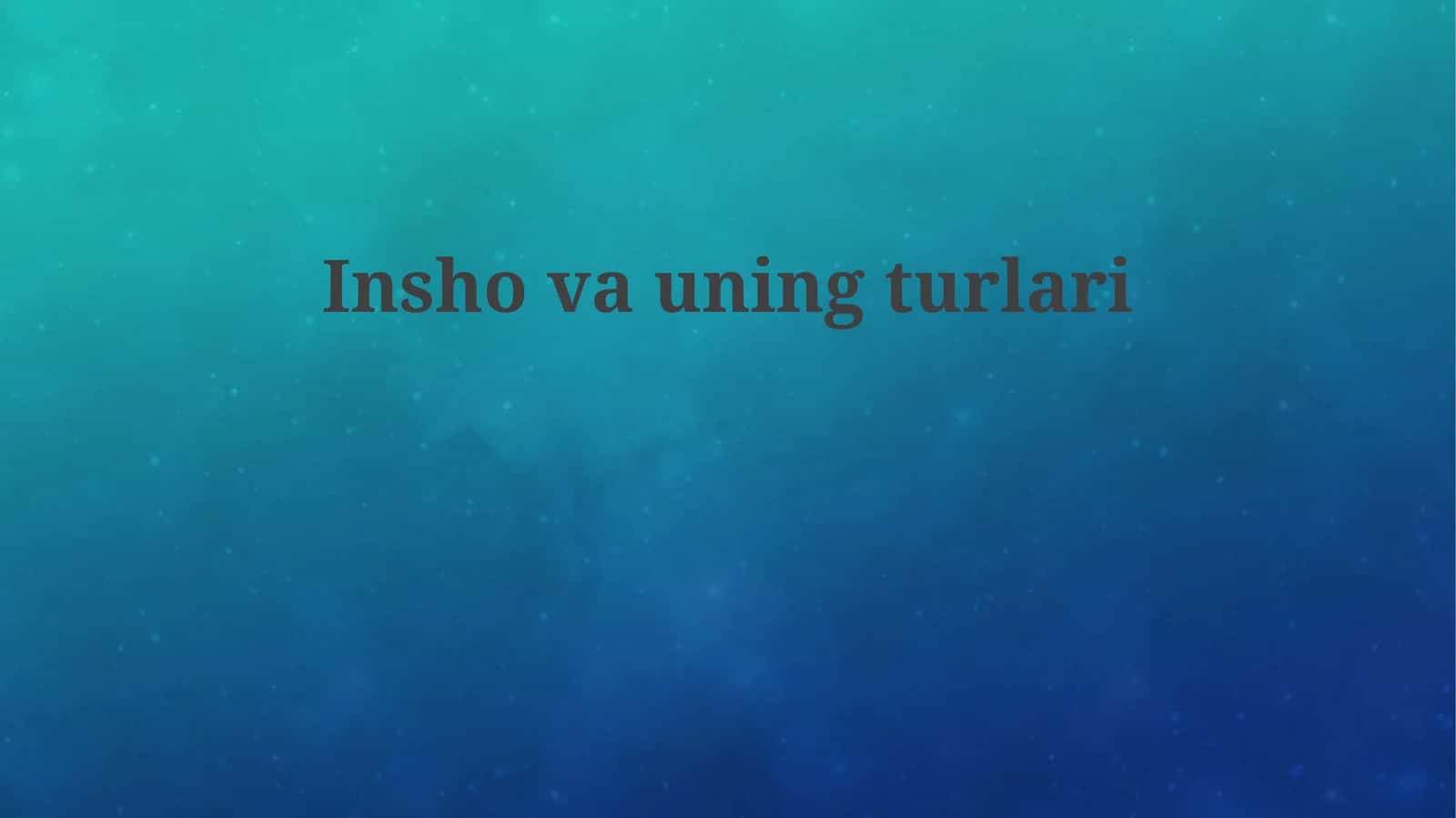 Inshovauningturlari