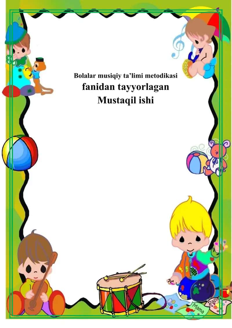 MTT da musiqiy ta’lim berish metodikasi bo’yicha ishlarni tashkil etish,musiqa ifoda vositalari.