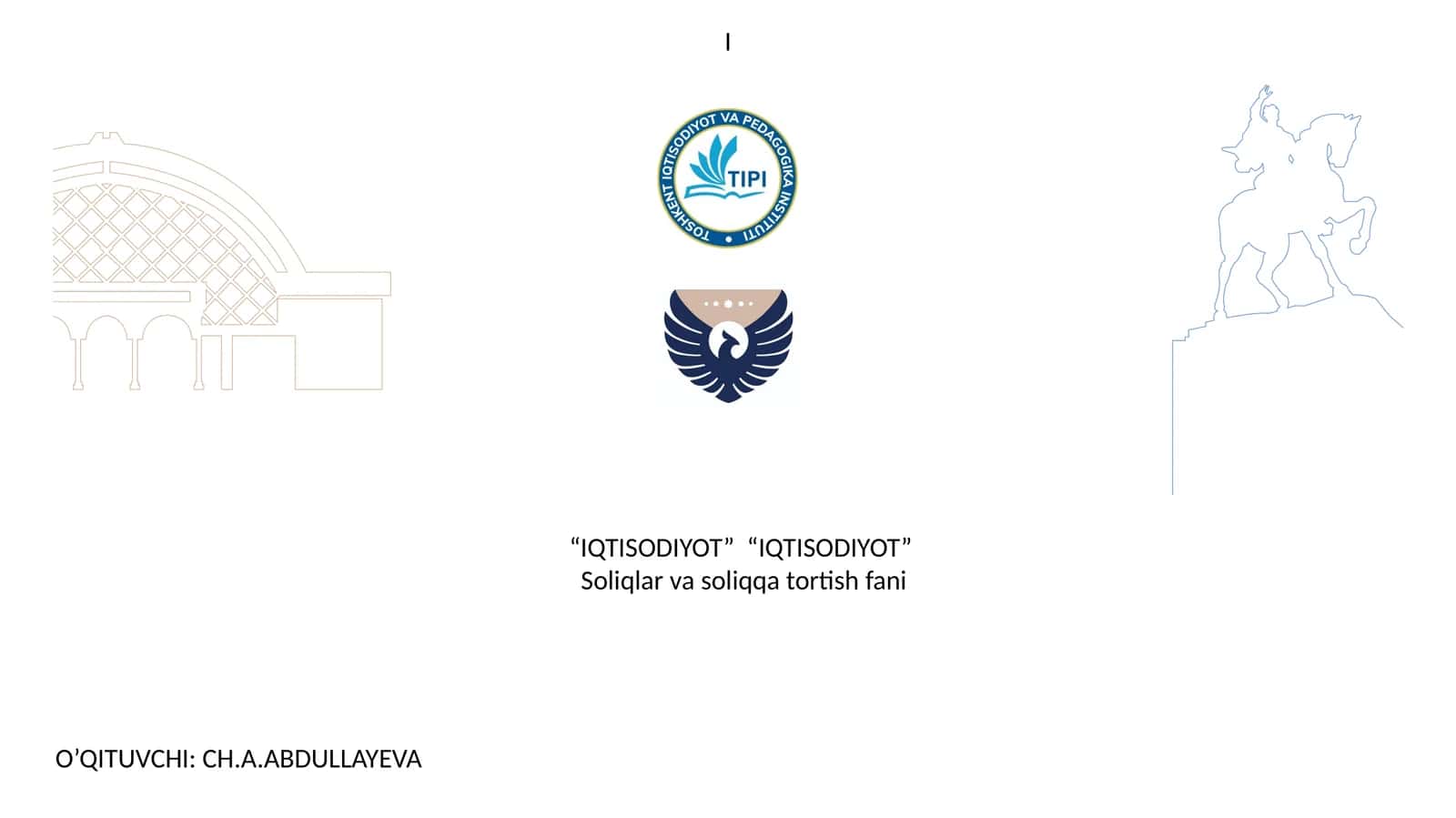 Soliqlar va soliqqa tortish fani