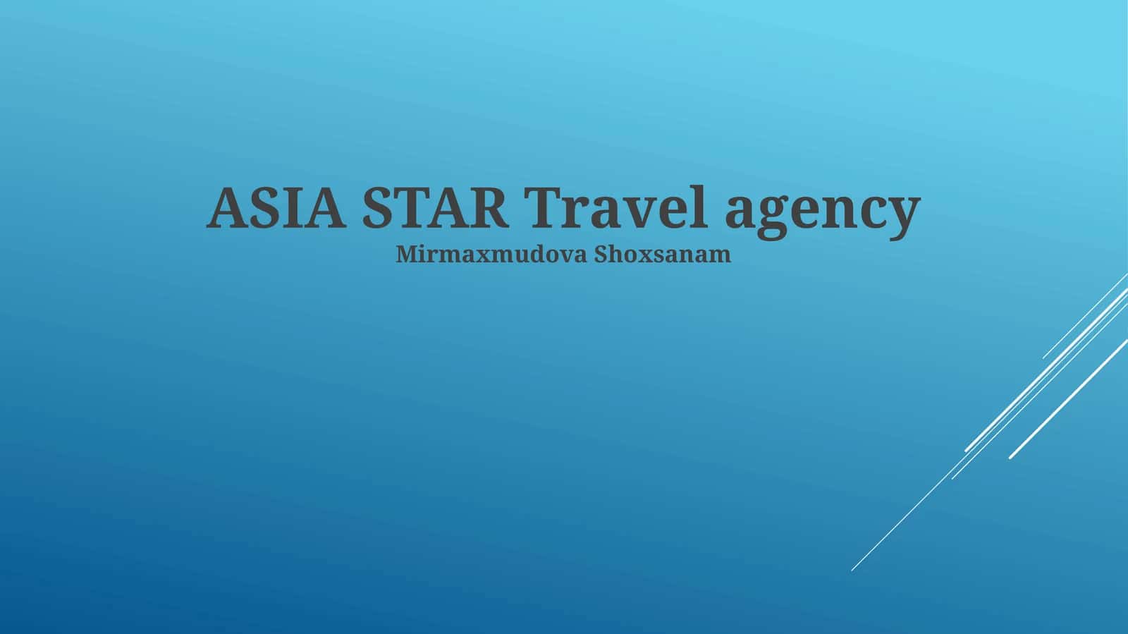 ASIA STAR Travel agency