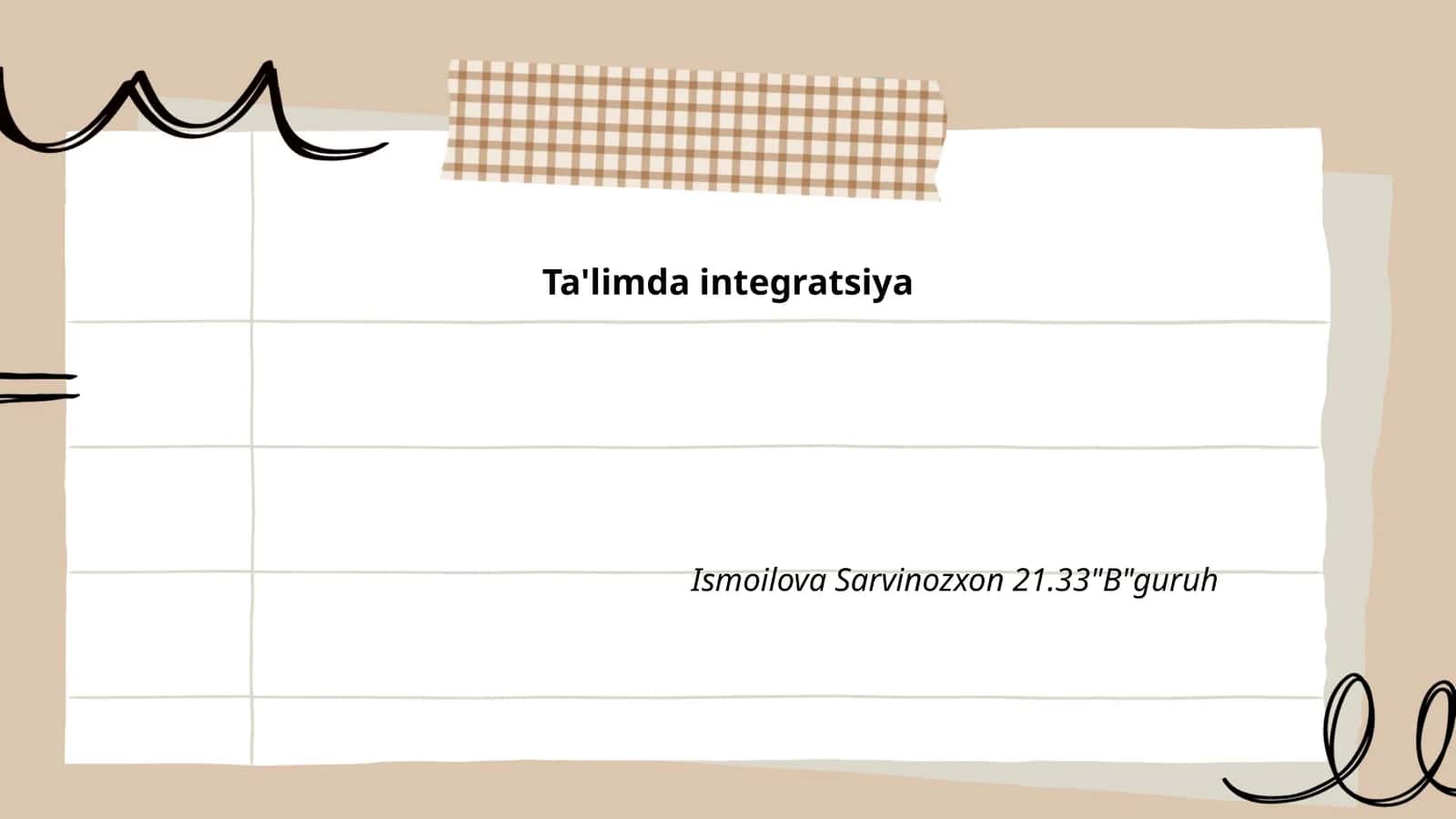 Integratsiyalashgan ta'lim