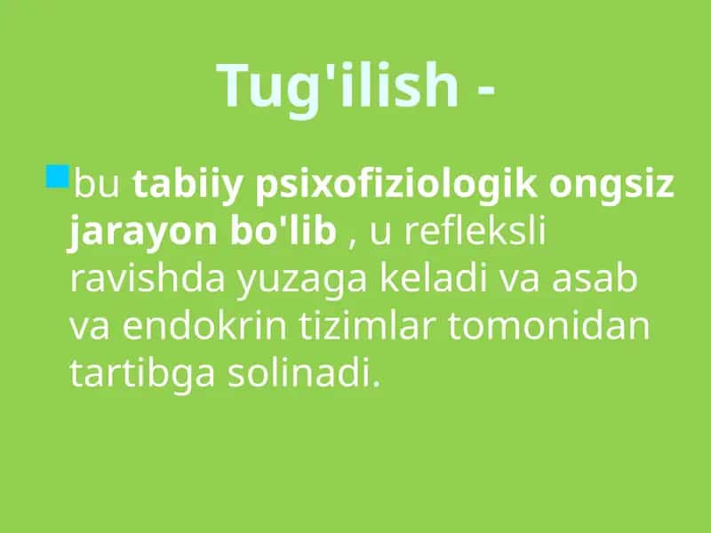 Tug'ilish