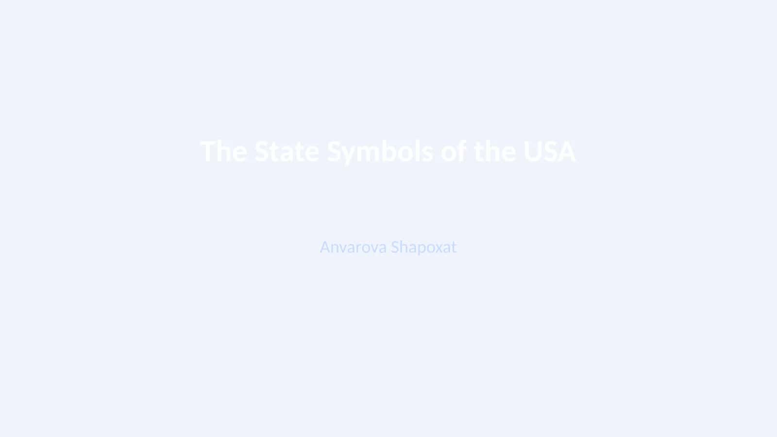 The State Symbols of the USA