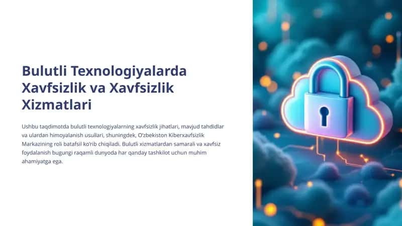Bulutli Texnologiyalarda Xavfsizlik Xizmatlari