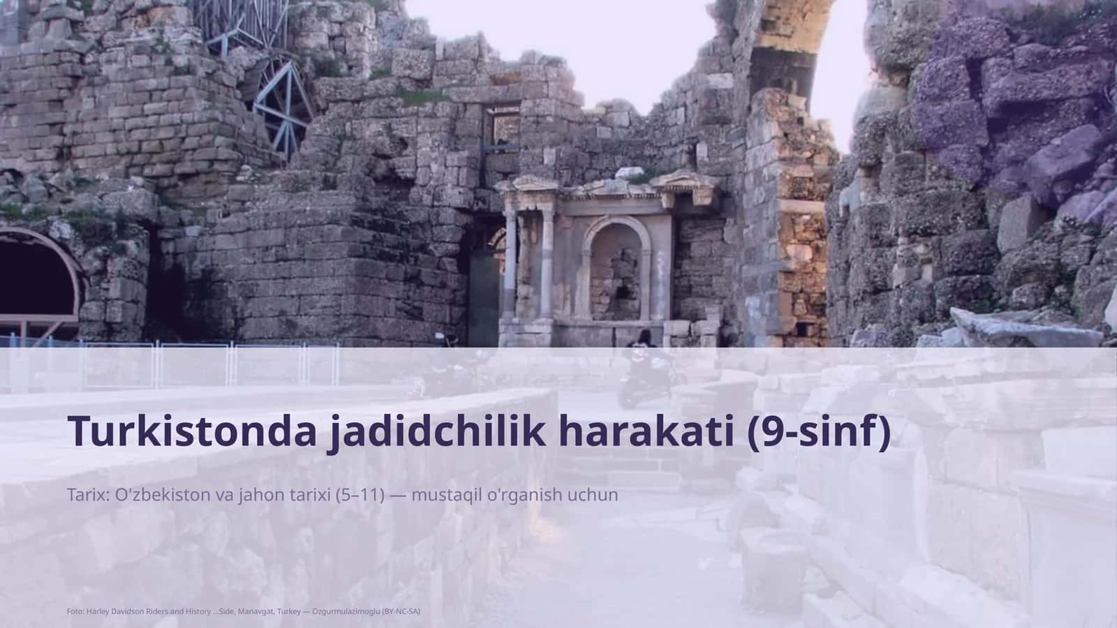 Turkistonda jadidchilik harakati (9-sinf)
