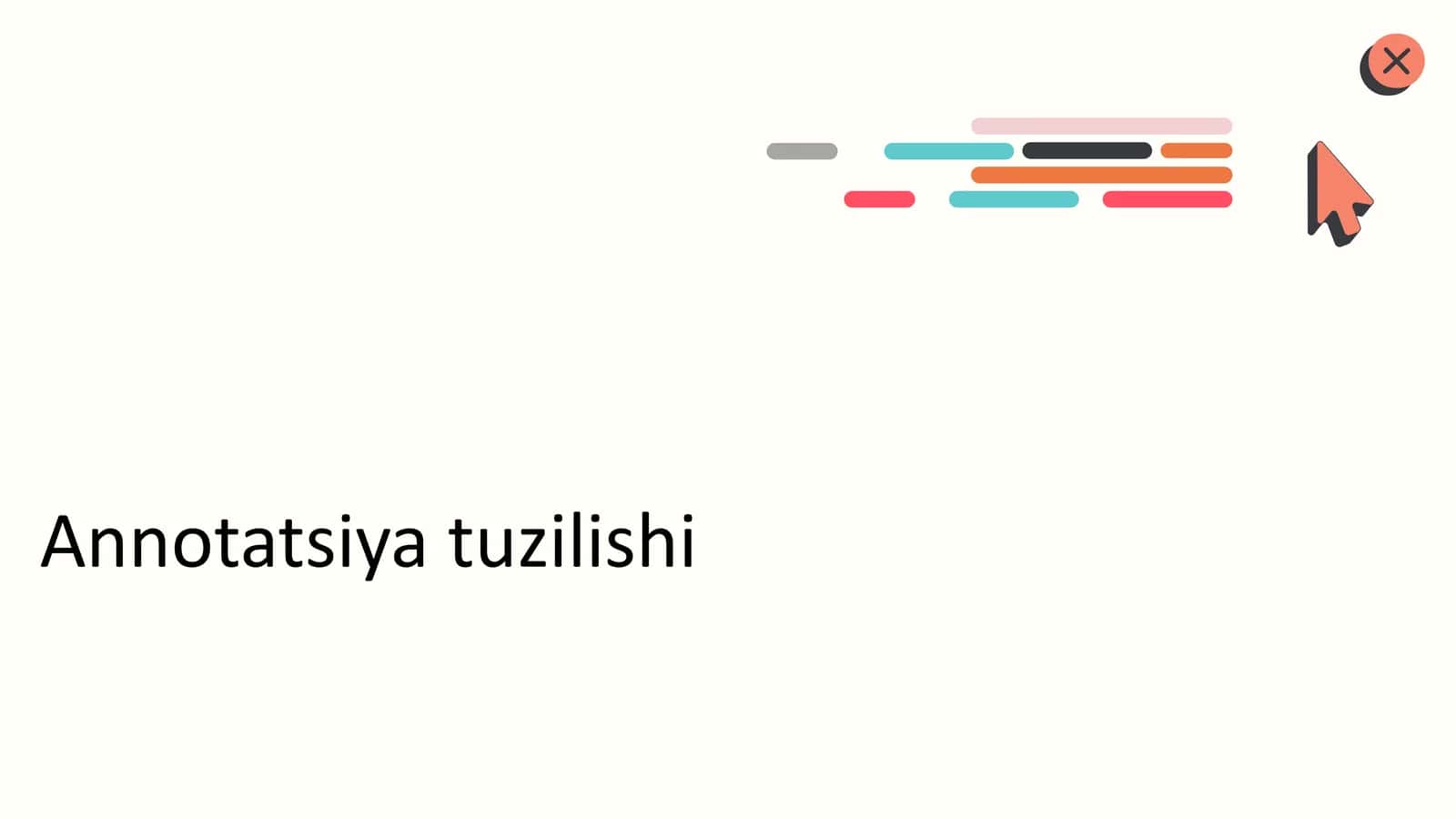 Annotatsiya tuzilishi