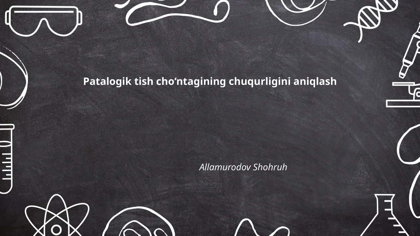 Periodontal cho‘ntagining rentgenologik diagnostikasi