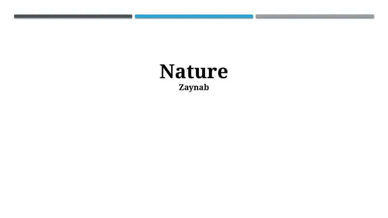 Nature
