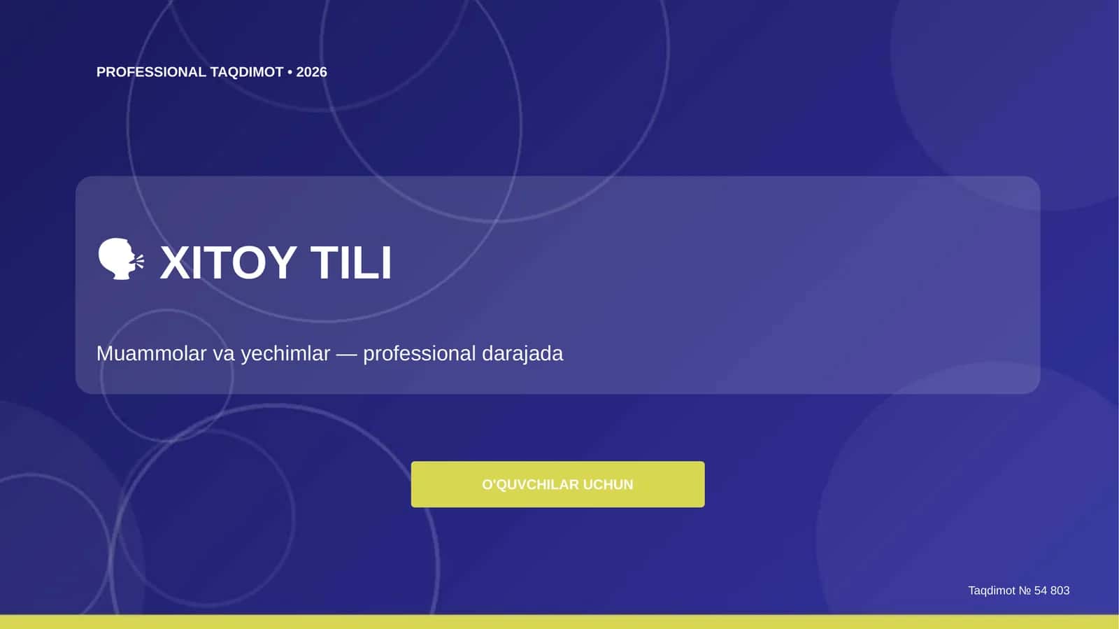 Xitoy Tili Muammolar va Yechimlar