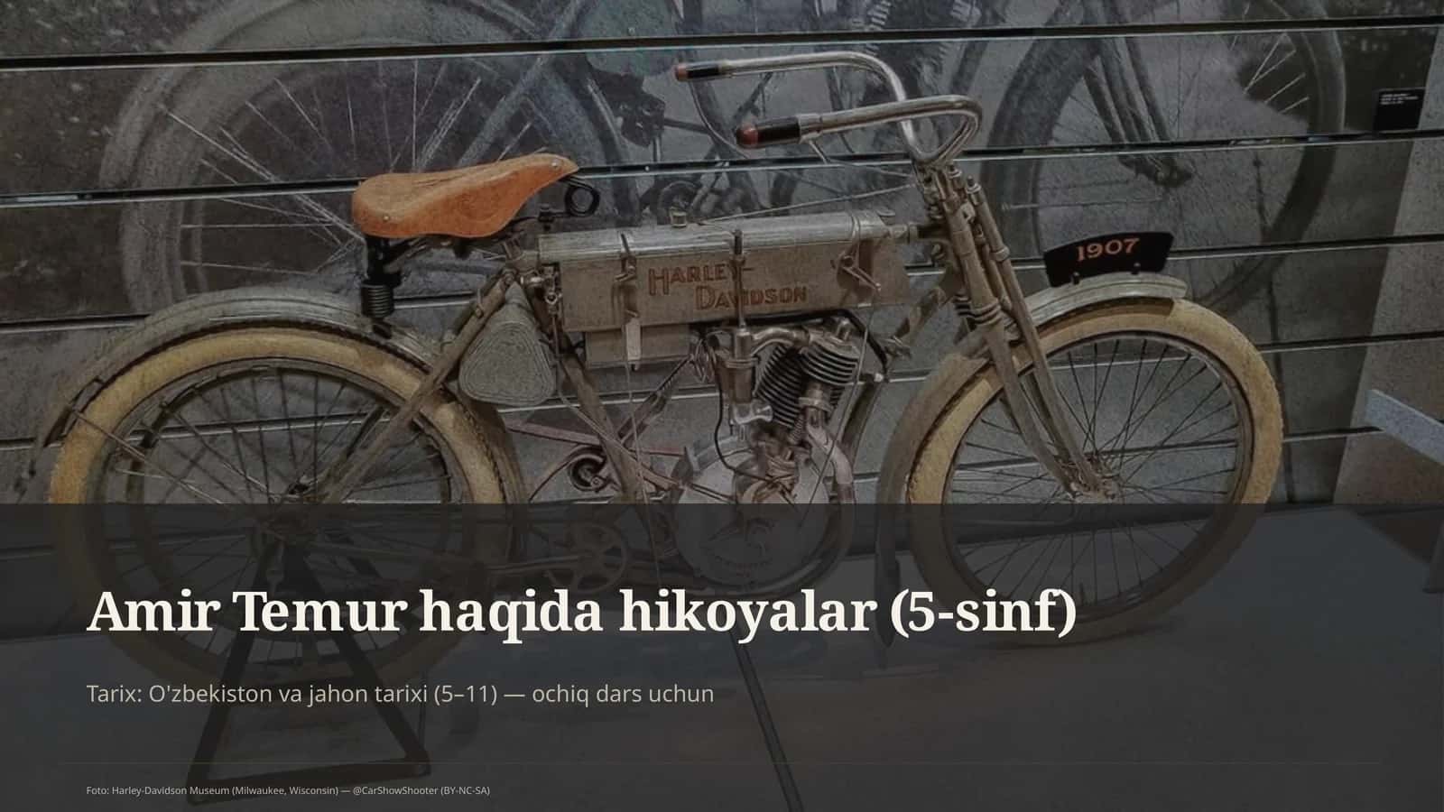 Amir Temur haqida hikoyalar (5-sinf)
