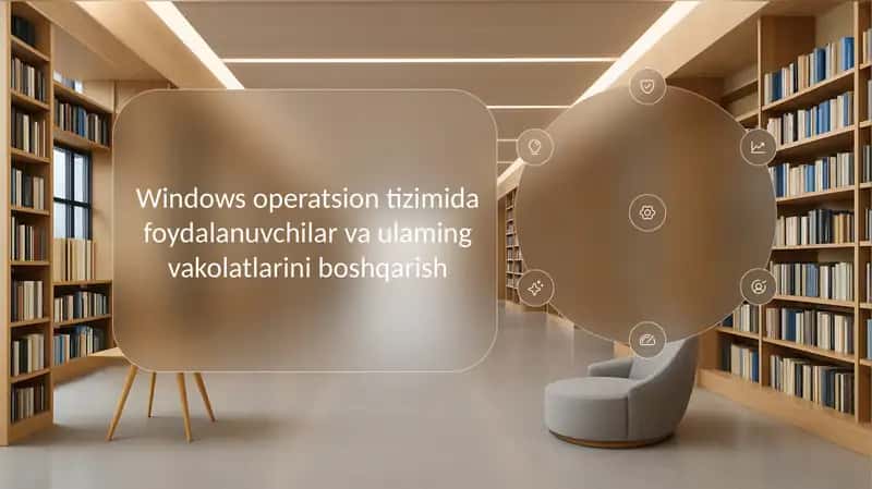 Windows operatsion tizimida foydalanuvchilar va ulaming vakolatlarini boshqarish