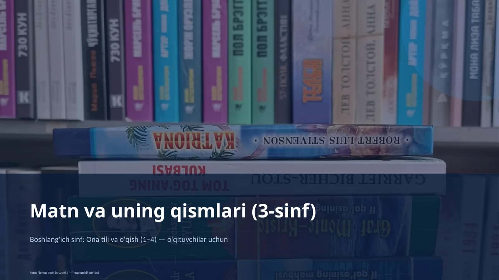 Matn va uning qismlari (3-sinf)