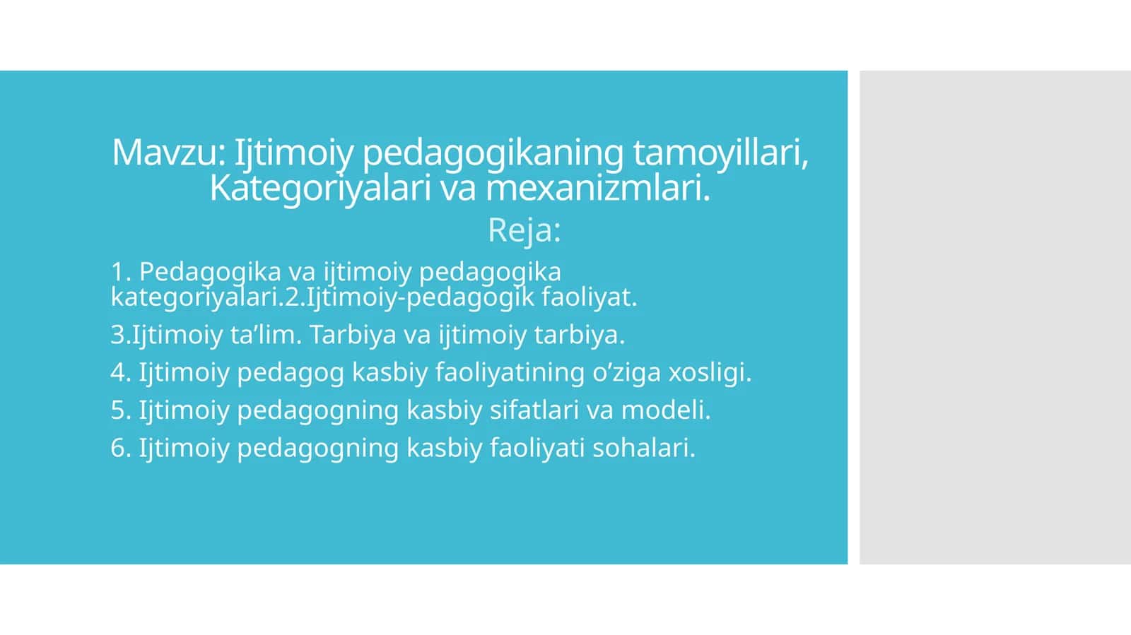 Ijtimoiy pedagogikaning tamoyillari, Kategoriyalari va mexanizmlari (2)
