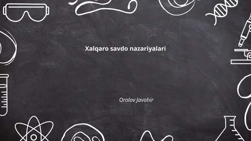 Xalqaro savdo nazariyalari