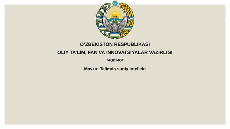 Talimdasuniyintellekt