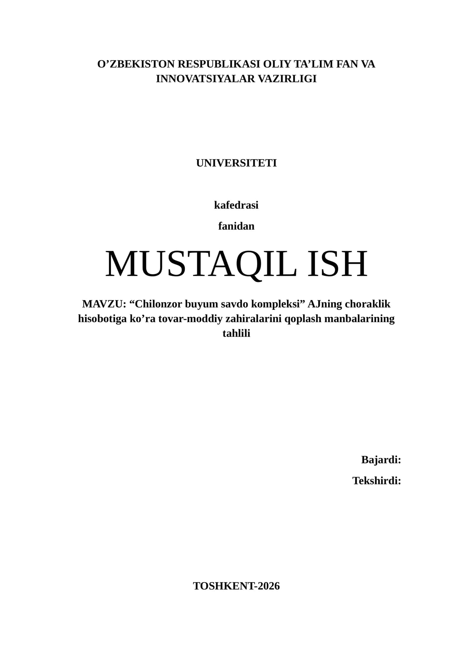 Tovar-moddiy zahiralarini qoplash manbalari tahlili