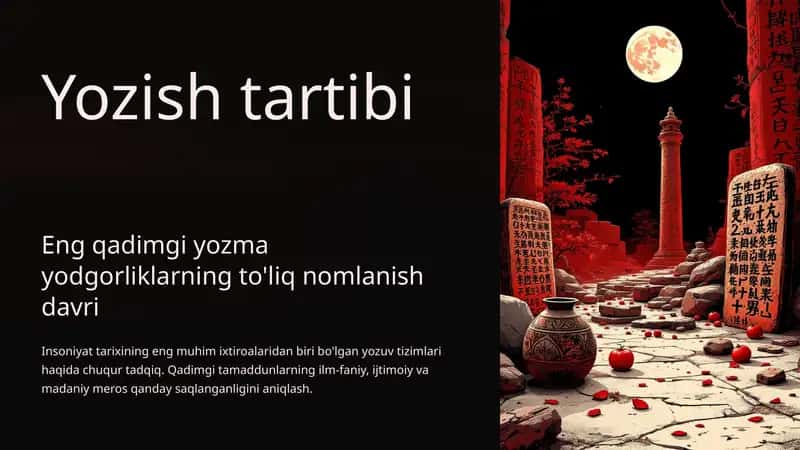 Qadimgi yozma yodgorliklarning to'liq nomlanish davri