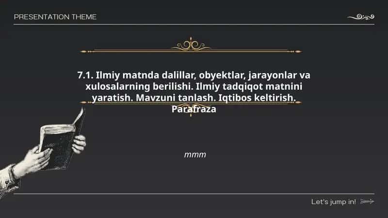 Ilmiy Matnda Dalillarni Tanlash va Tasniflash Usullari