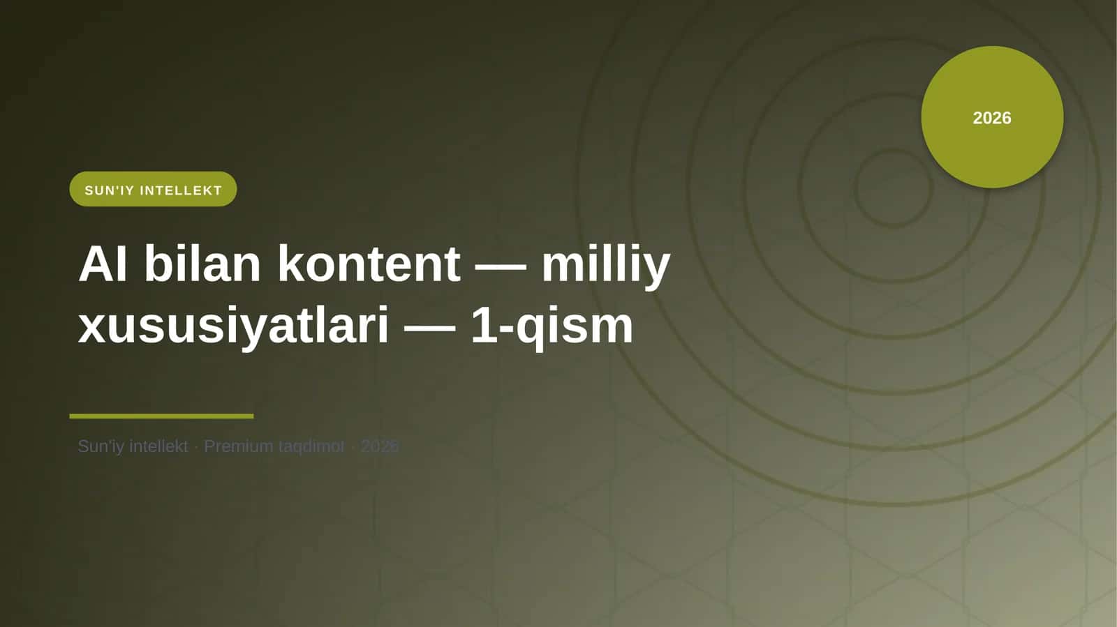 Sun'Iy INTELLEKT