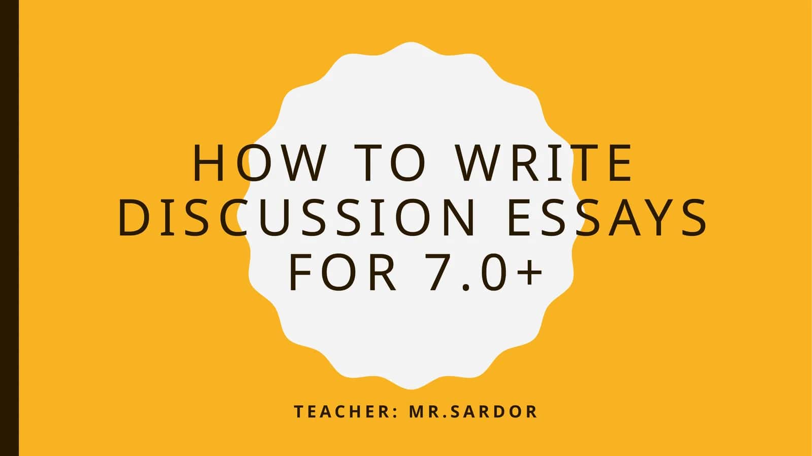 How to write discussion essays for 7.0+