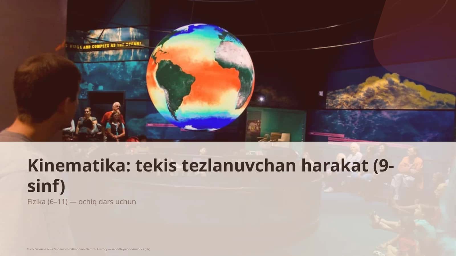 Kinematika: tekis tezlanuvchan harakat (9-sinf)