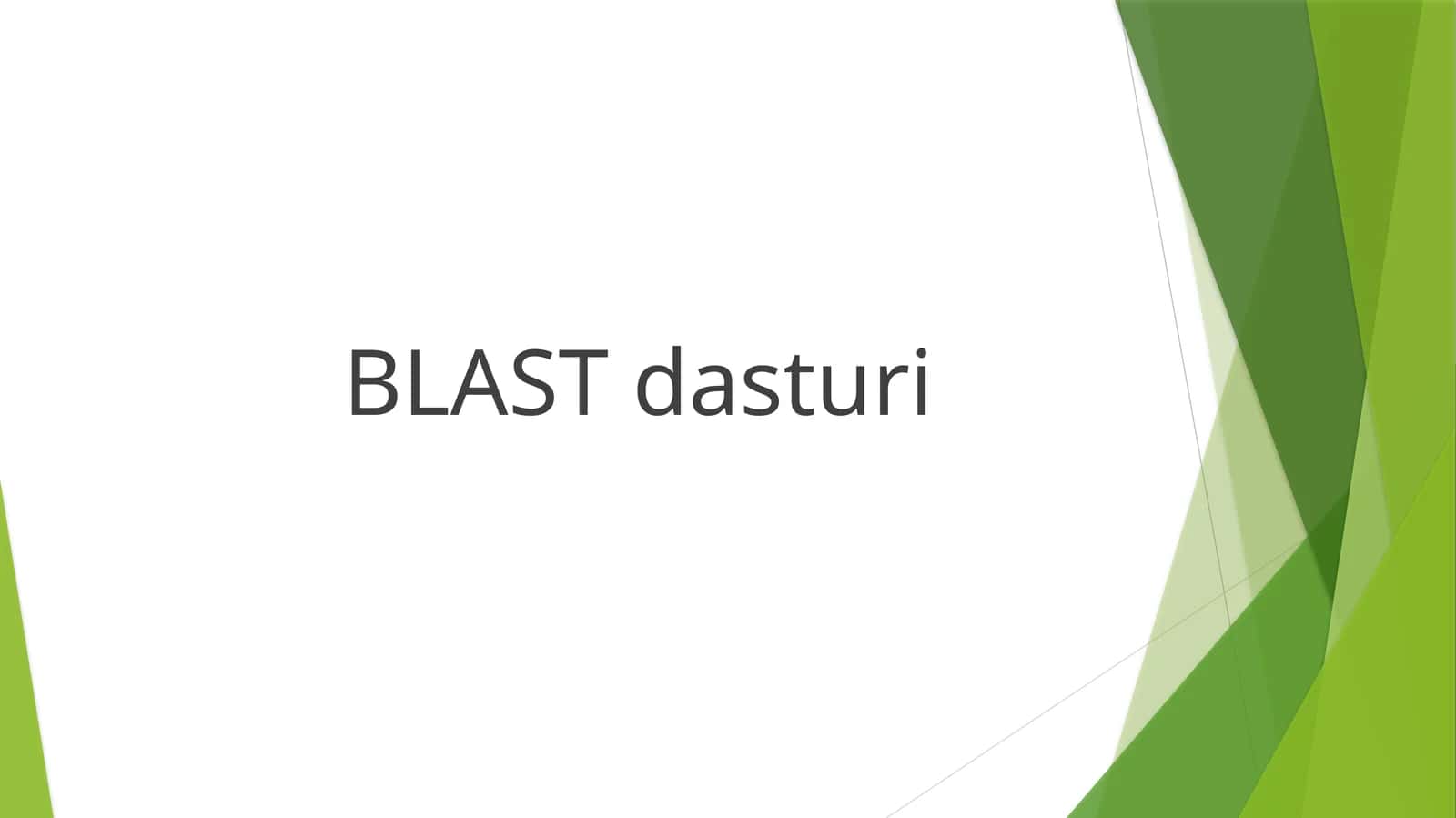 BLAST dasturi