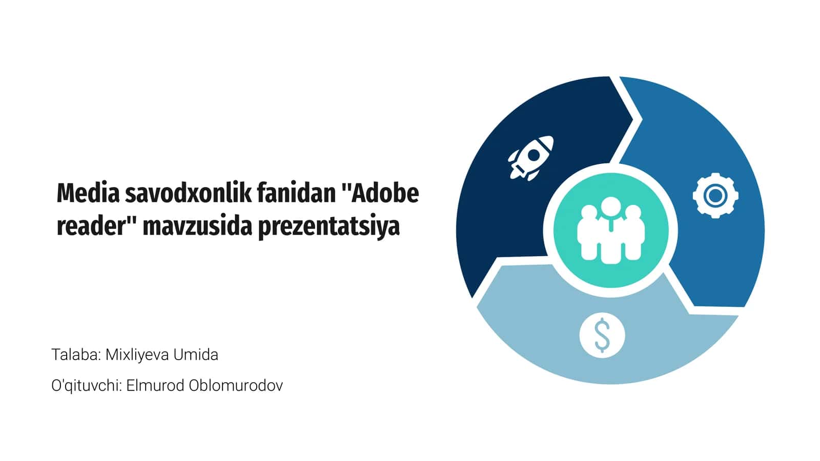 Media savodxonlik fanidan "Adobe reader"