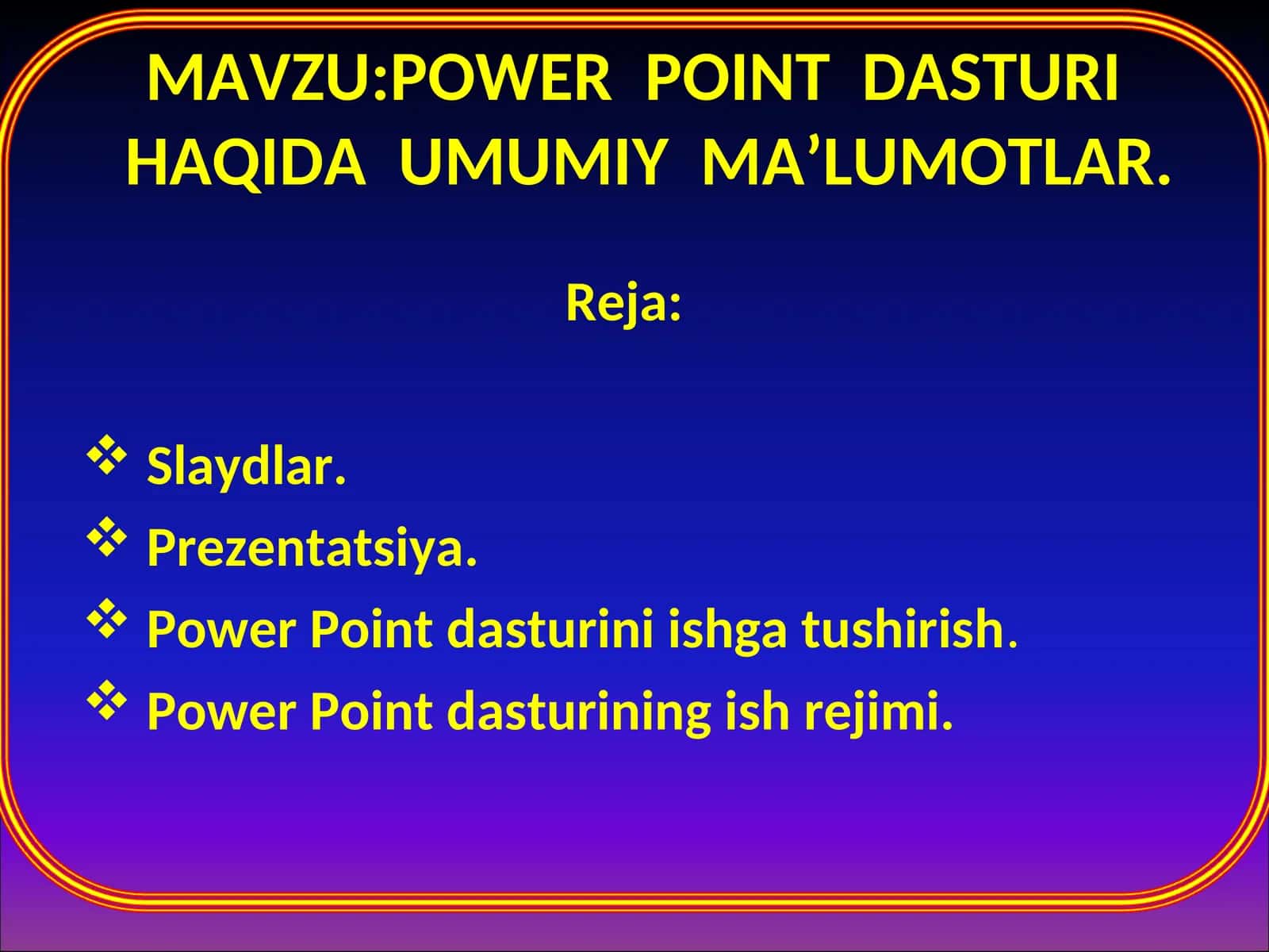 PОWER PОINTDASTURI