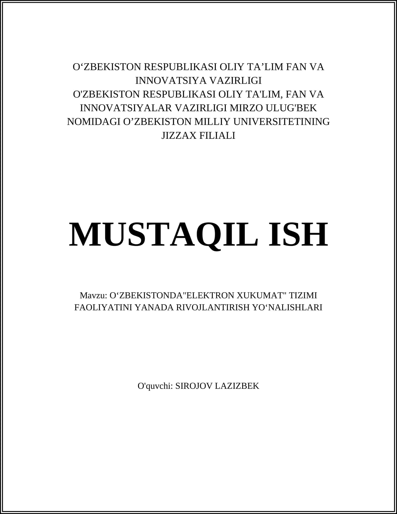 Elektron Hujjat Aylanishi Tizimi
