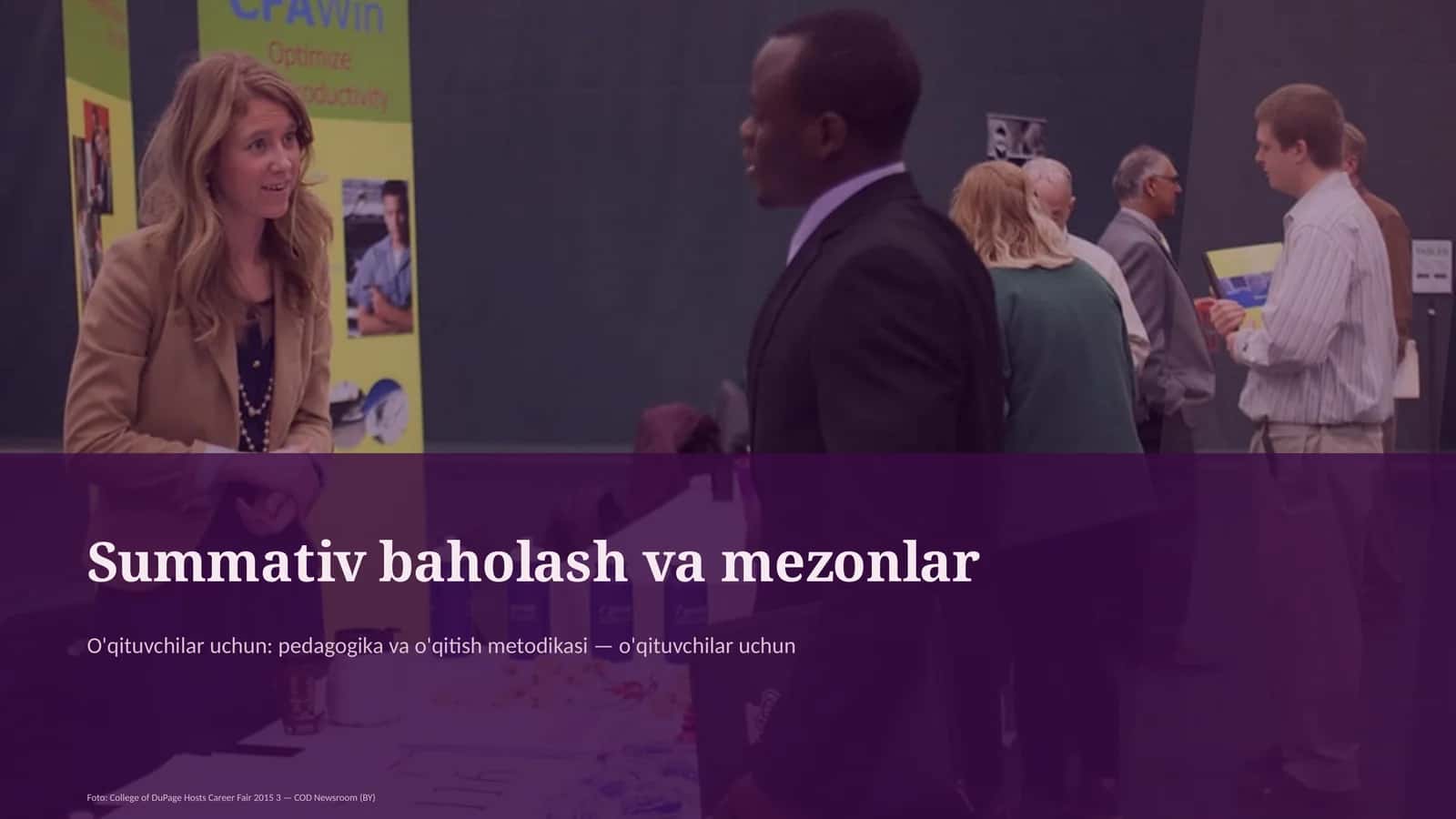 Summativ baholash va mezonlar