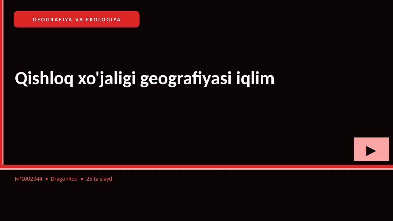Qishloq xo'jaligi geografiyasi iqlim