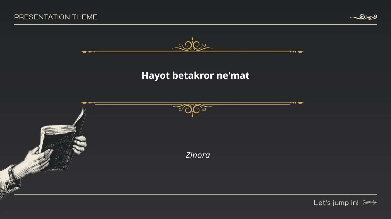 Hayot betakror ne'mat