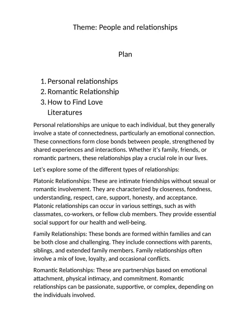 Relationships Handbook
