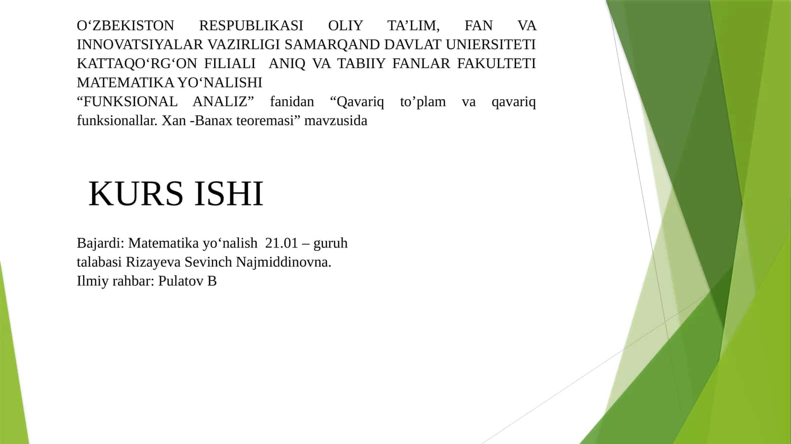 Qavariq To'plam va Qavariq Funksionallar, Xan-Banax Teoremasi