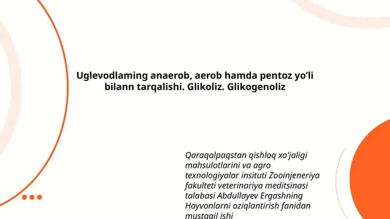 Hayvonlarni oziqlantirish fanidan mustaqil ishi