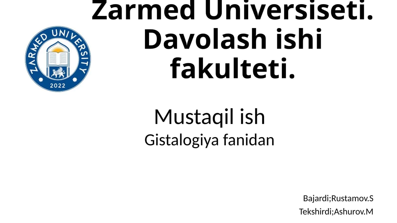 Nafas olish tizimi anatomiya va histologiyasi