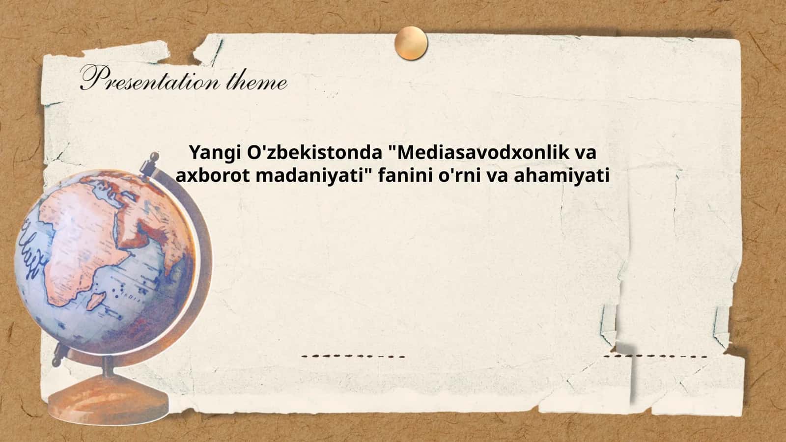 Yangi O'zbekistonda "Mediasavodxonlik va axborot madaniyati" fanini o'rni va ahamiyati