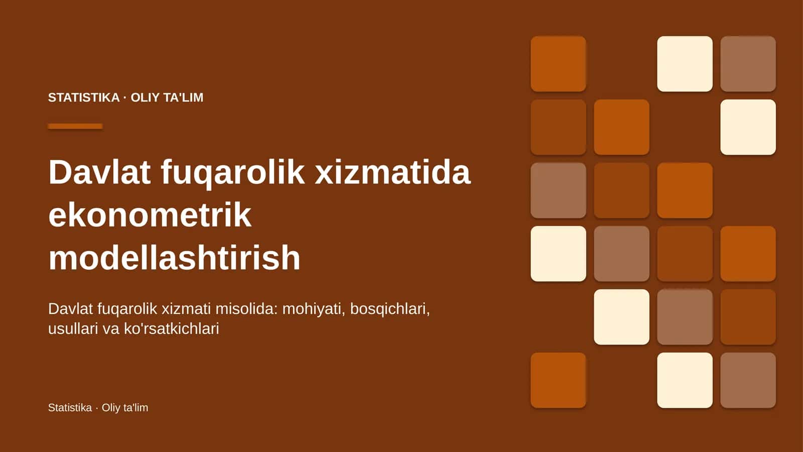 davlat fuqarolik xizmatida ekonometrik modellashtirish 2715