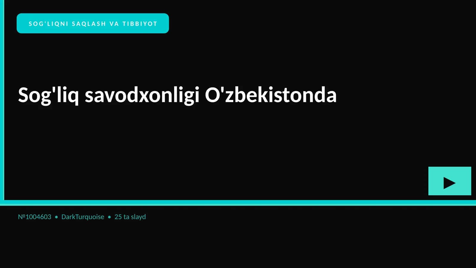 Sog'liqni saqlash va tibbiyot