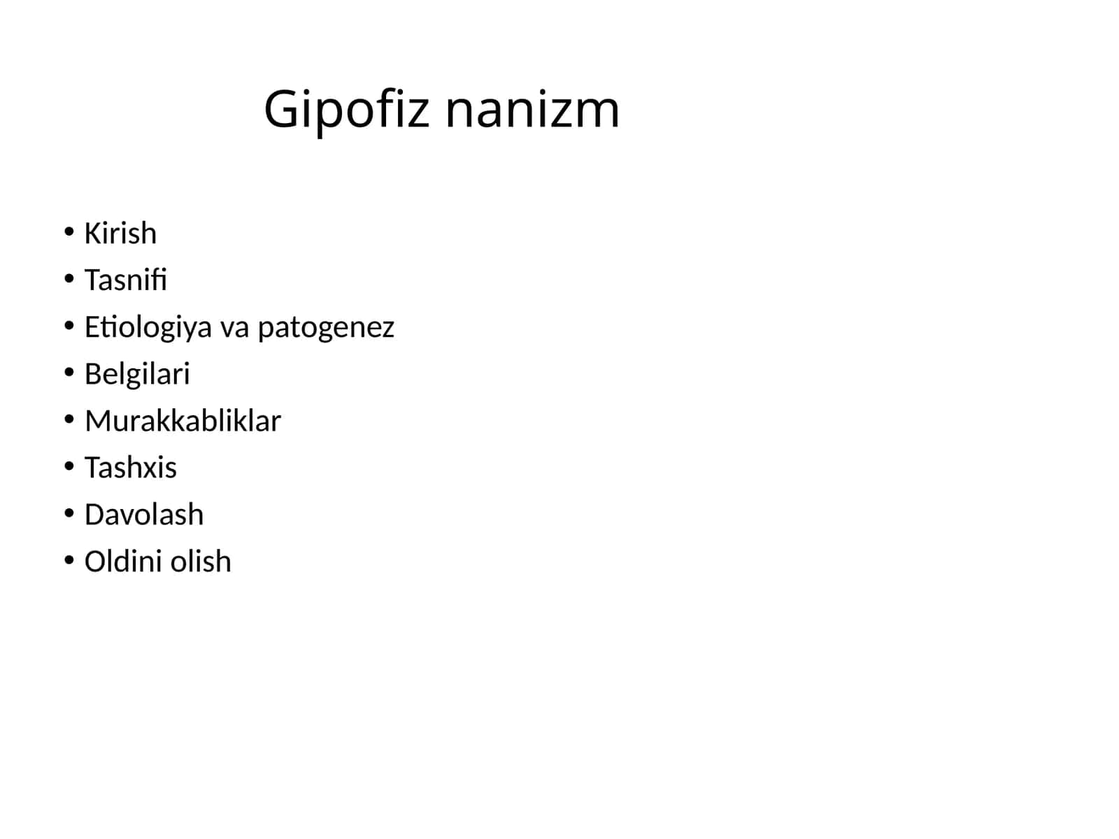 Gipofiznanizm