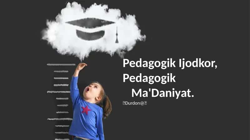 Pedagogik Ijodkor, Pedagogik Ma'Daniyat