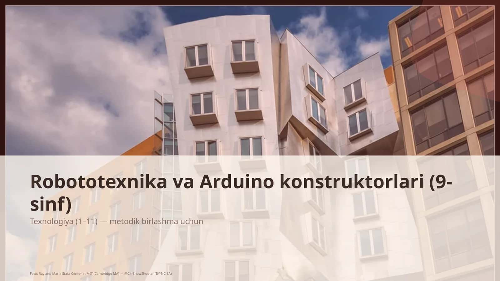 Robototexnika va Arduino konstruktorlari (9-sinf)