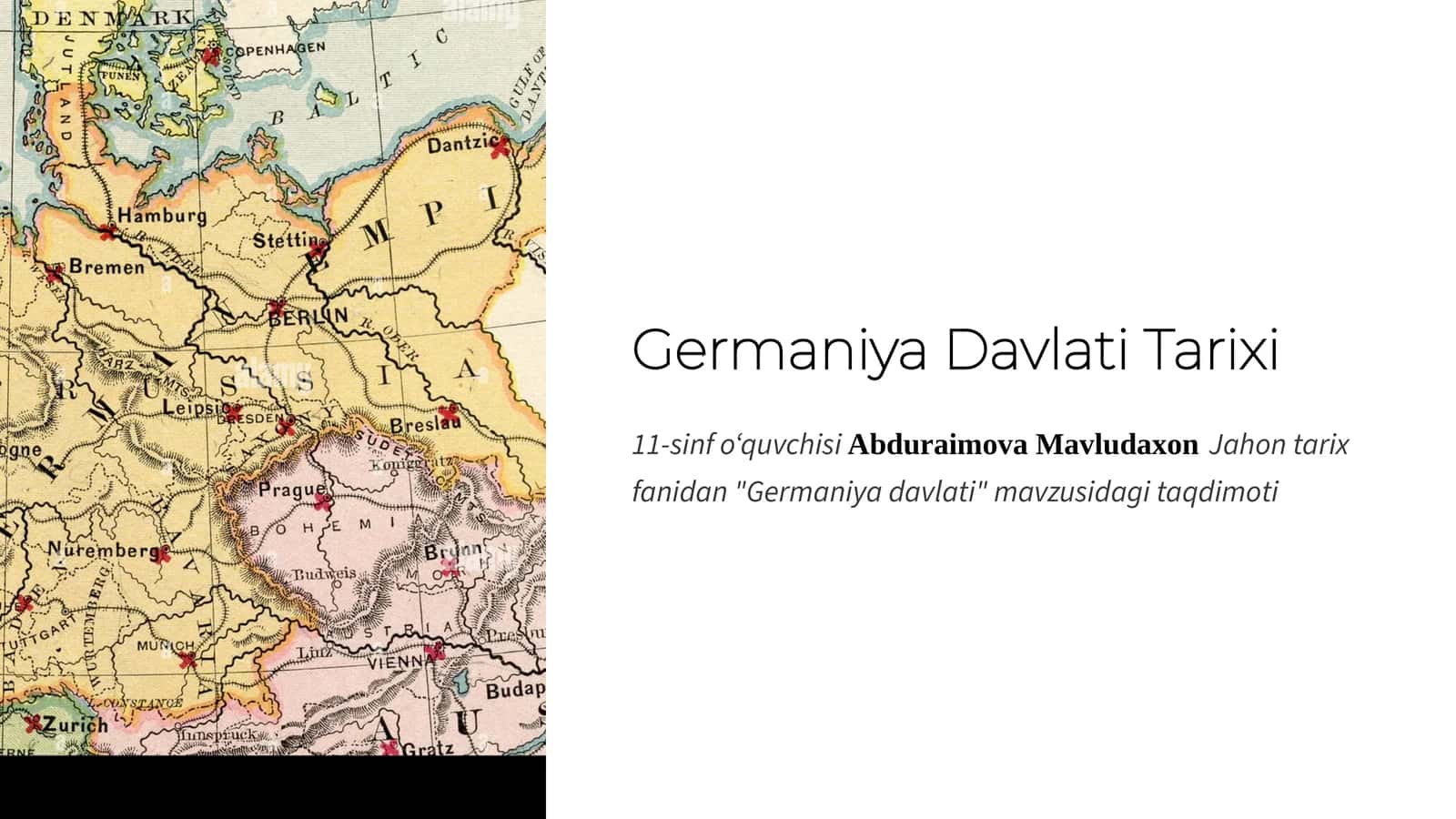 Germaniya Davlati Tarixi 11-sinf Jaxon tarixi