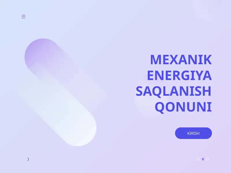 Mexanik energiya saqlanish qonuni