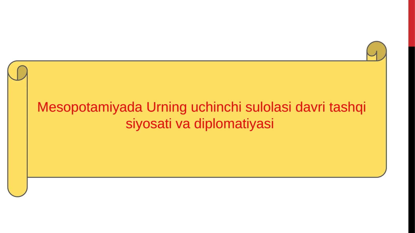 Mesopotamiyada Urning uchinchi sulolasi davri tashqi siyosati va diplomatiyasi