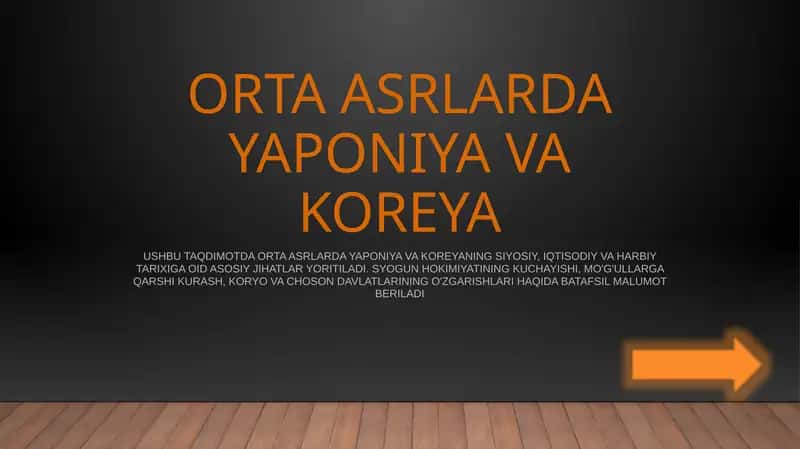 O'rta Asrlarda Yaponiya va Koreya