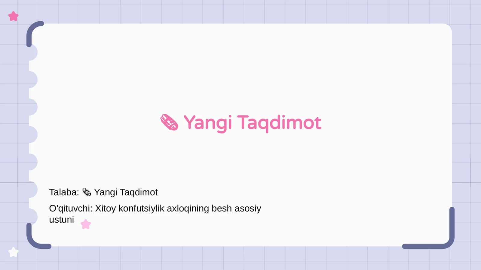 Yangi Taqdimot