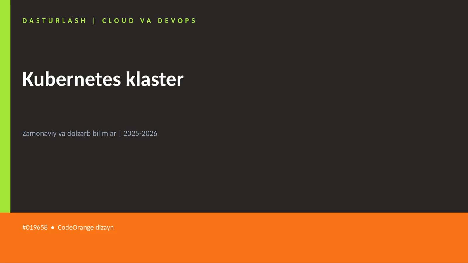 DASTURLASH | CLOUD VA DEVOPS